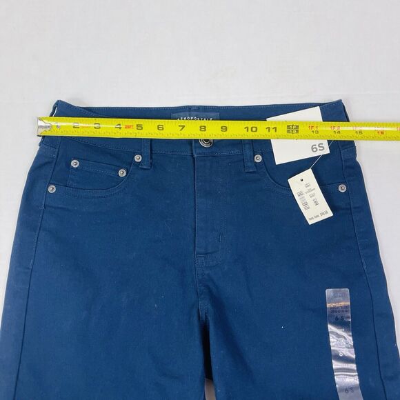 Aero Womens High Rise Jeggings Blue Seriously Stretchy Size 6S Athleisure Comfy - Picture 8 of 10